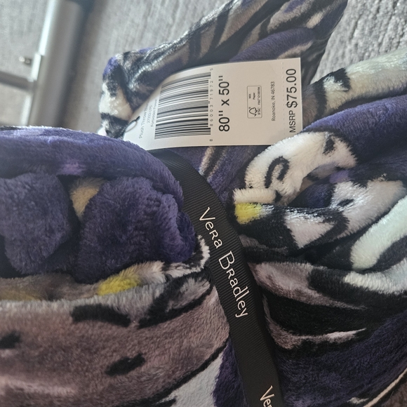 Vera Bradley Harry Potter Forbidden Forrest Throw Blanket - Picture 3 of 4